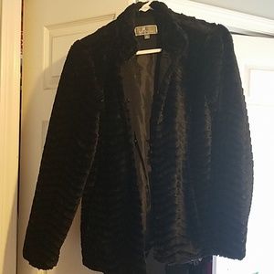 JM Collection (Faux Fur) Petite Soft Jacket